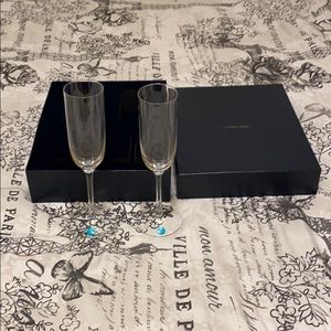 Tiffany & Co. Crystal Champagne Flutes